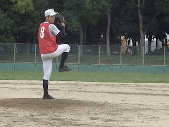 大阪・章記選手（投手・外野）